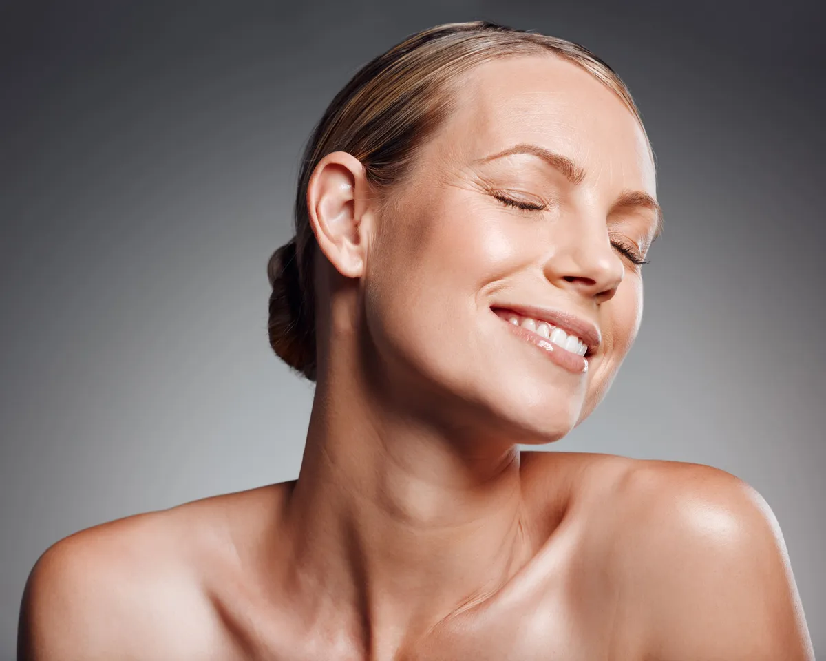 Before and after skincare treatment results